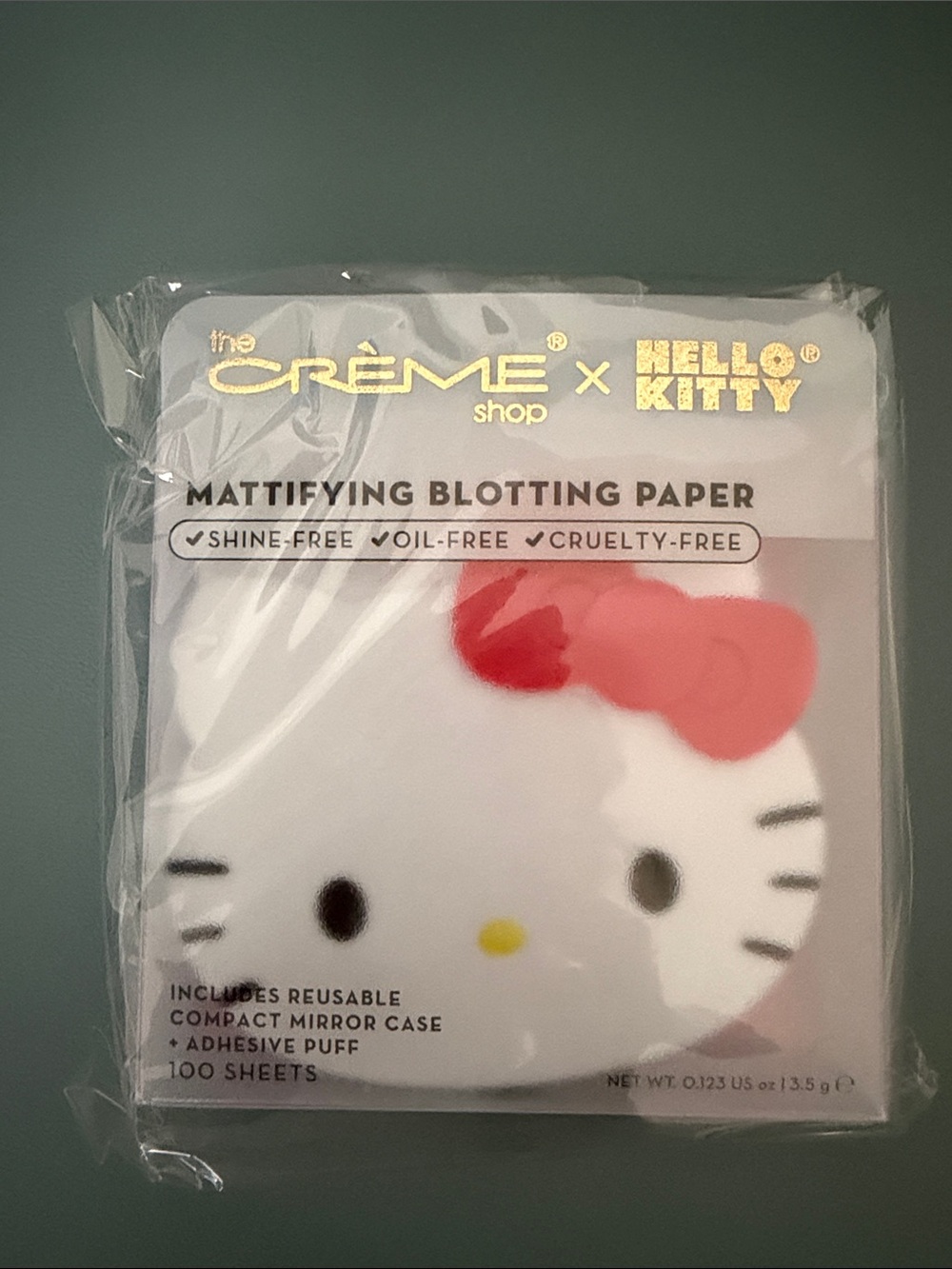 Hello Kitty White Face Blotting Paper with Pink Bow
